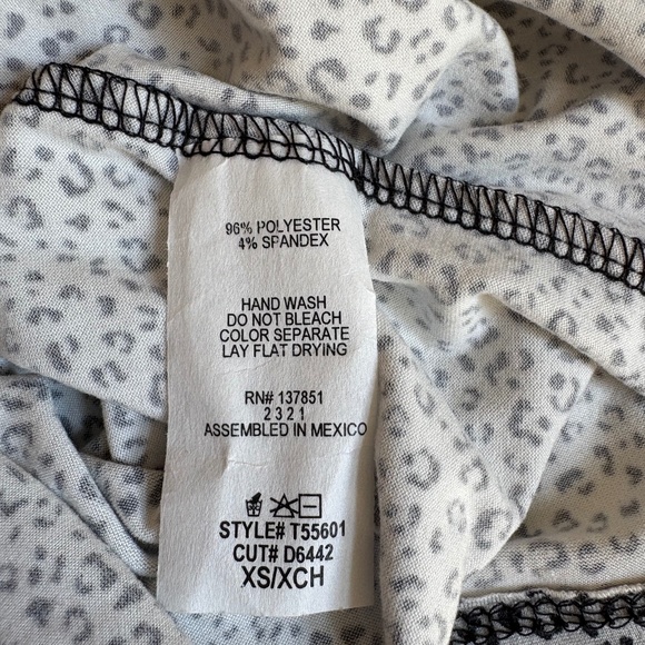 gaze DTLA cami tank top gray black animal print XS - Picture 12 of 12